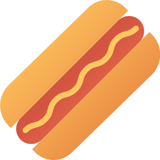 hot dog Generic gradient fill ikona