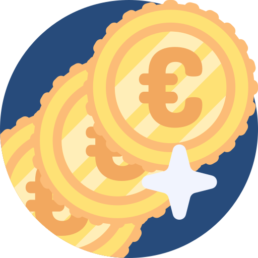 Евро Detailed Flat Circular Flat иконка
