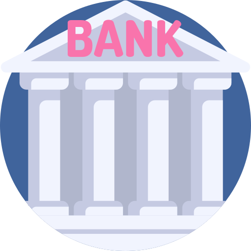 banca Detailed Flat Circular Flat icona