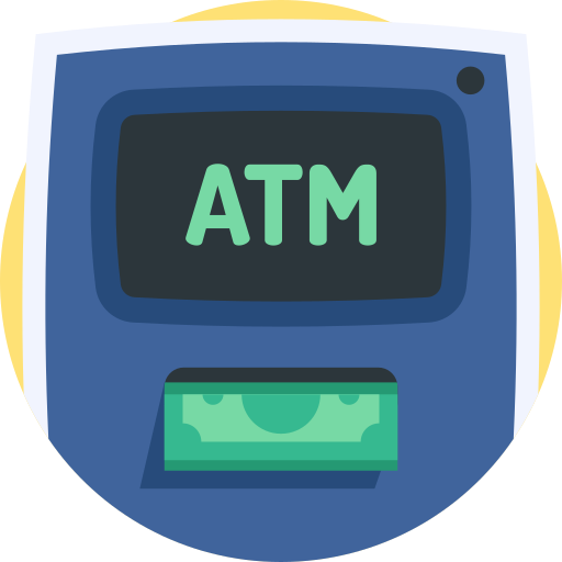 geldautomat Detailed Flat Circular Flat icon