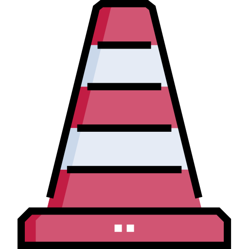 円錐 Detailed Straight Lineal color icon