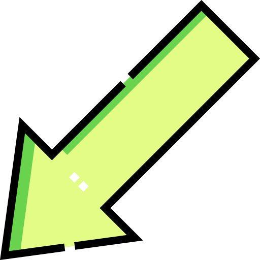 Кнопка Стрелка вниз Detailed Straight Lineal color иконка
