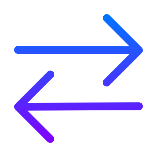 direction de la flèche Generic gradient outline Icône