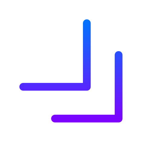 더블 쉐브론 Generic gradient outline icon