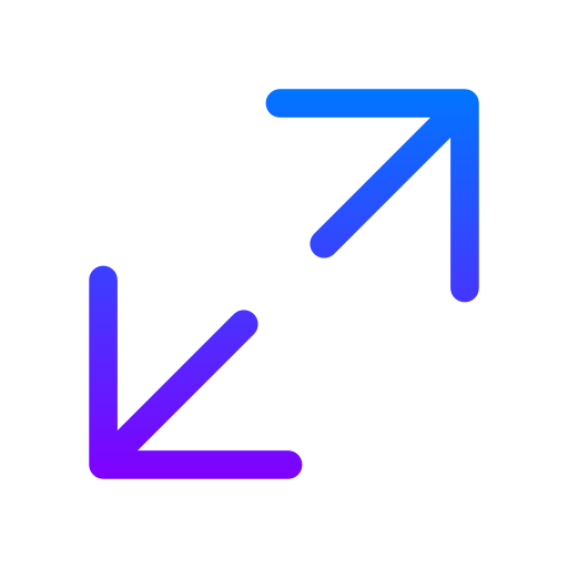 in zoomen Generic gradient outline icoon