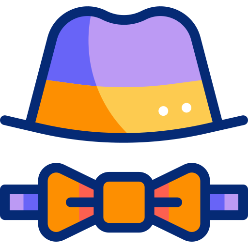 Jazz hat Basic Accent Lineal Color icon
