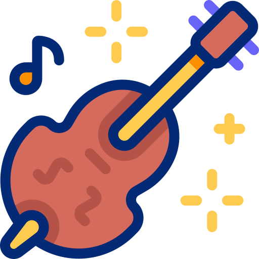 Double bass Basic Accent Lineal Color icon