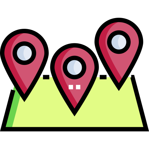 Location Detailed Straight Lineal color icon