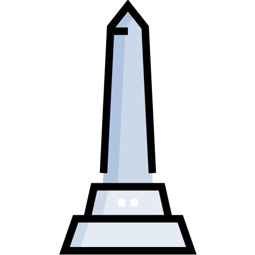 Monument Detailed Straight Lineal color icon