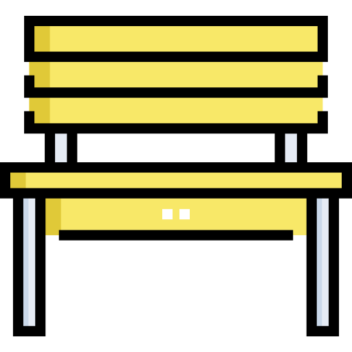 Bench Detailed Straight Lineal color icon