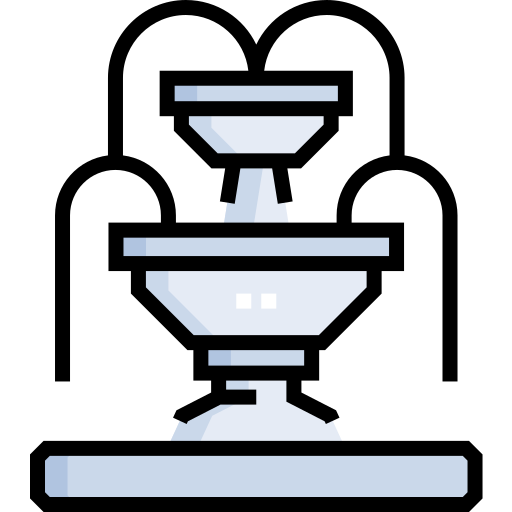 fontana Detailed Straight Lineal color icona