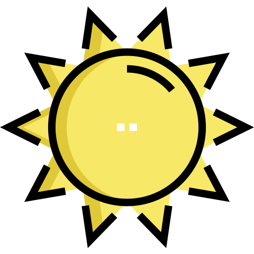 여름 Detailed Straight Lineal color icon