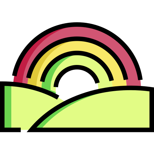 arco-íris Detailed Straight Lineal color Ícone