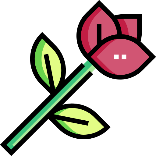 róża Detailed Straight Lineal color ikona