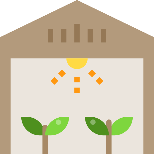 Greenhouse Payungkead Flat icon
