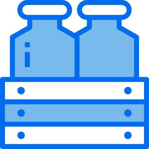 Milk bottle Payungkead Blue icon