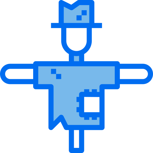 Scarecrow Payungkead Blue icon