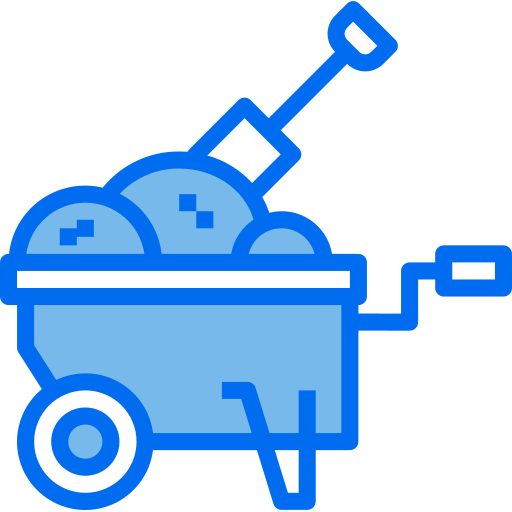 Wheelbarrow Payungkead Blue icon