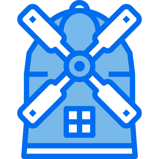 Windmill Payungkead Blue icon