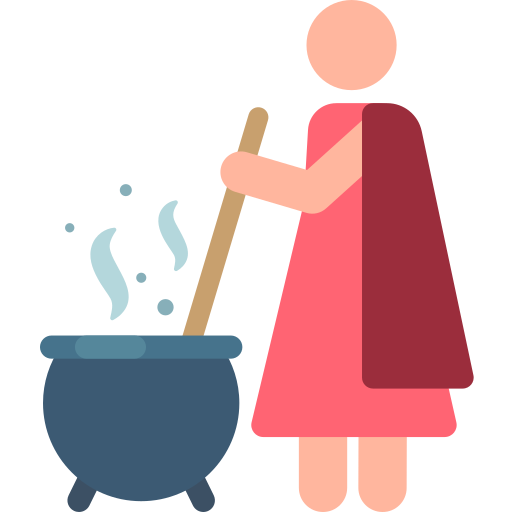 Witch Pictograms Colour icon