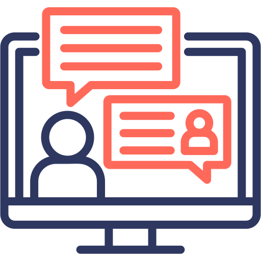 Online chat Generic color outline icon