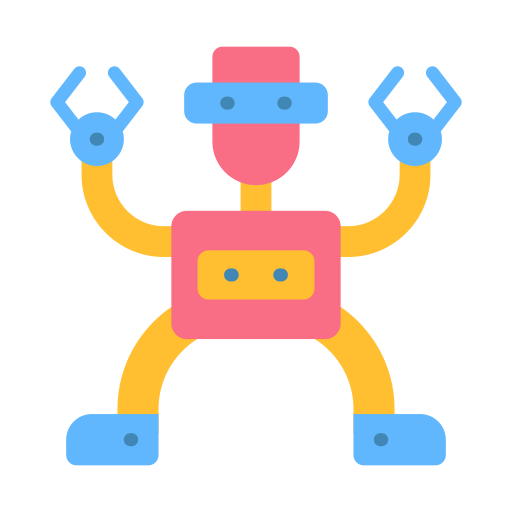 humanoidalny robot Generic color fill ikona