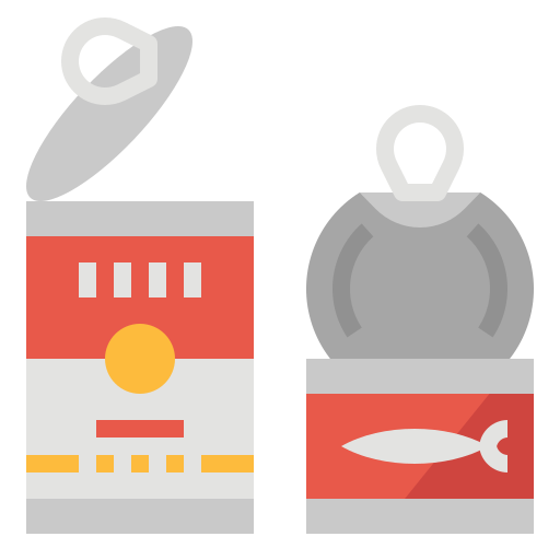 Canned food Aphiradee (monkik) Flat icon