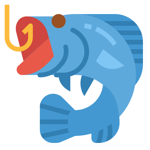 Ловит рыбу Aphiradee (monkik) Flat иконка