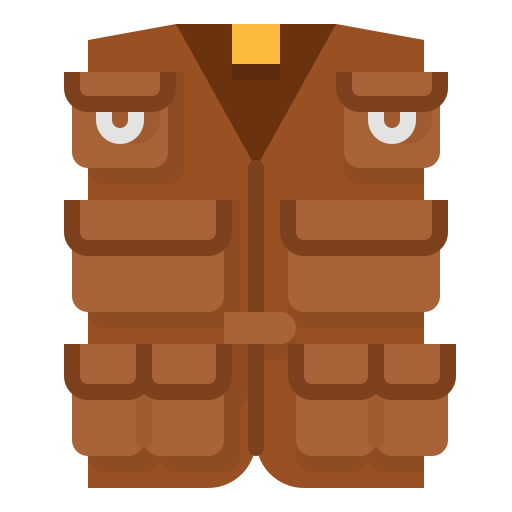 Fishing vest Aphiradee (monkik) Flat icon