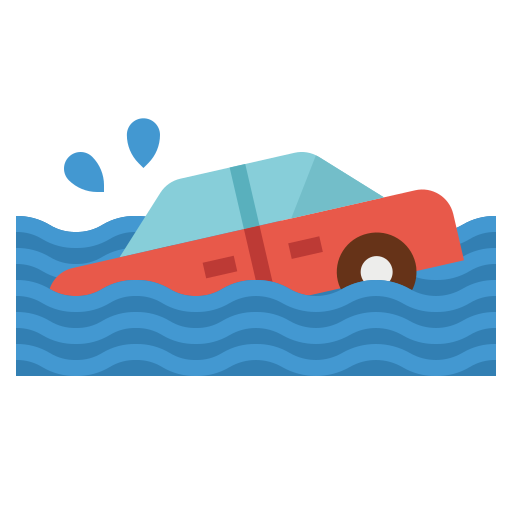 overstroming Aphiradee (monkik) Flat icoon