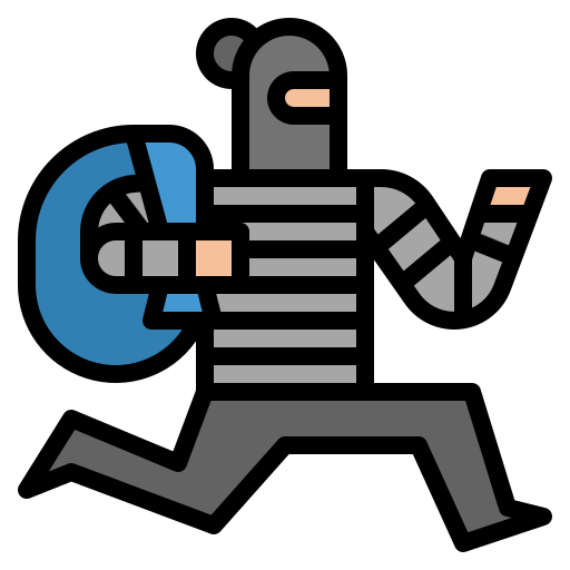 Robbery Aphiradee (monkik) Lineal Color icon