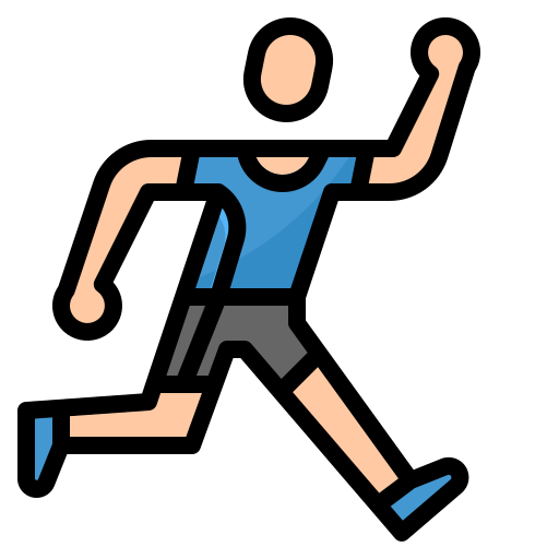 biegacz Aphiradee (monkik) Lineal Color ikona