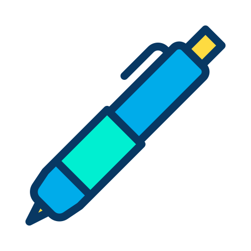 펜 Kiranshastry Lineal Color icon