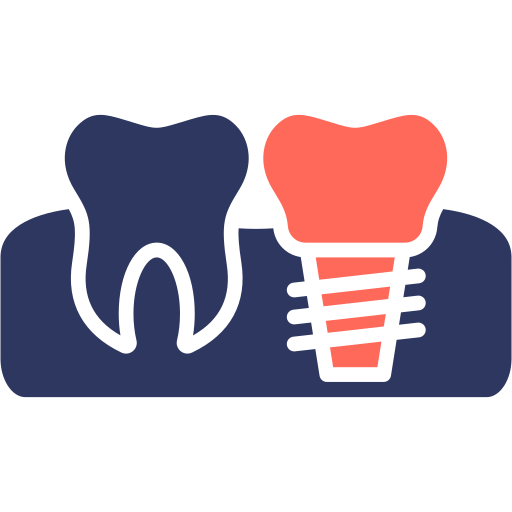 implantes dentales Generic color fill icono
