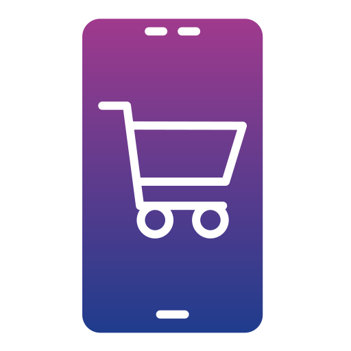 mobiel winkelen Generic gradient fill icoon