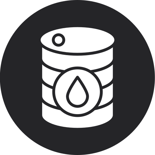 Oil drum Generic black fill icon
