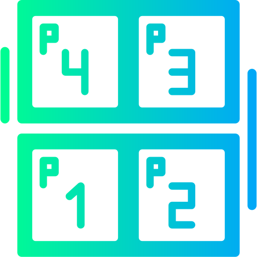 plaza de aparcamiento Generic gradient fill icono