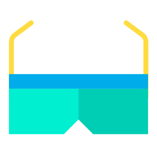 3d bril Kiranshastry Flat icoon