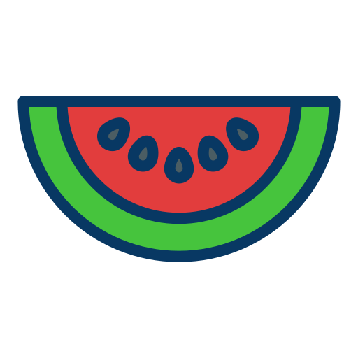 Watermelon Kiranshastry Lineal Color icon
