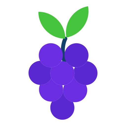 druiven Kiranshastry Flat icoon
