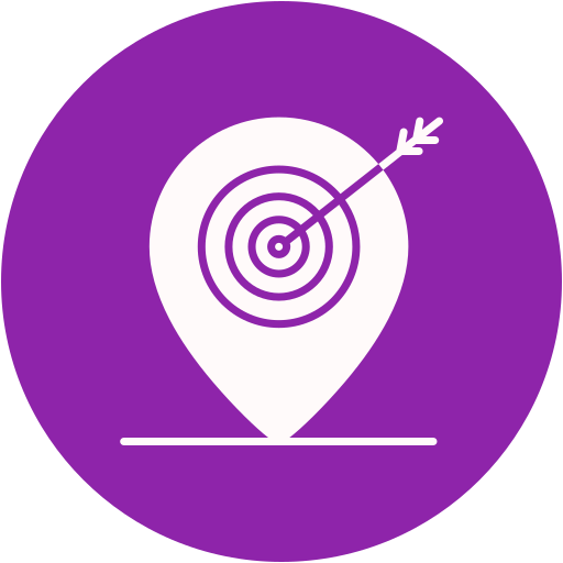 Target location Generic color fill icon