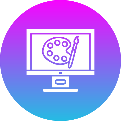 pantalla de computadora Generic gradient fill icono