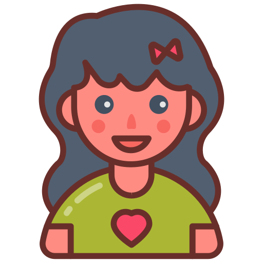 Girl Generic color lineal-color icon