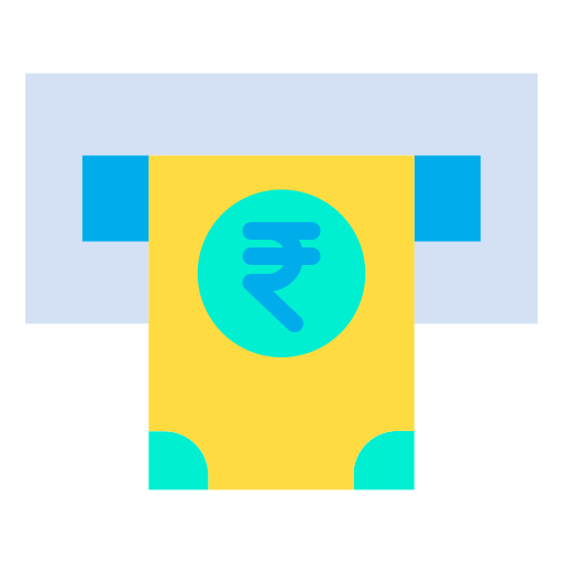 cajero automático Kiranshastry Flat icono