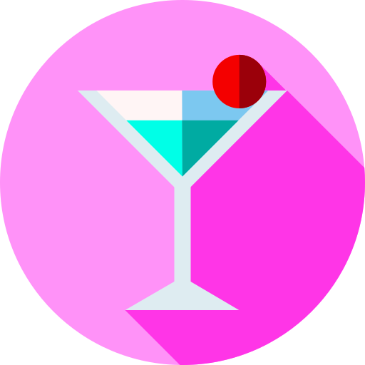 cocktail Flat Circular Flat icona