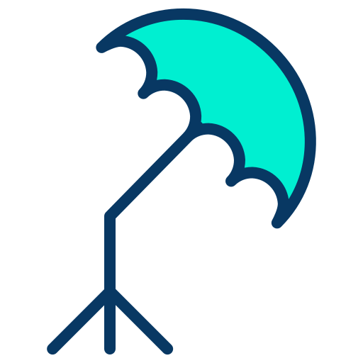 paraplu Kiranshastry Lineal Color icoon