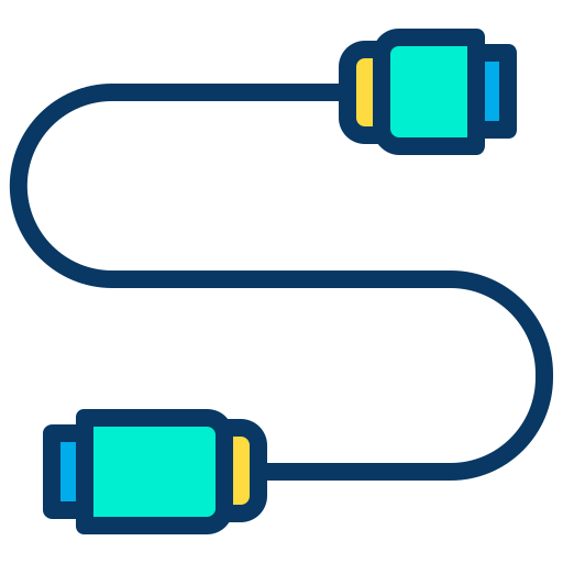 Usb cable Kiranshastry Lineal Color icon