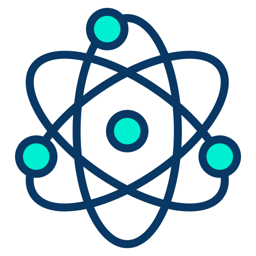 Атом Kiranshastry Lineal Color иконка