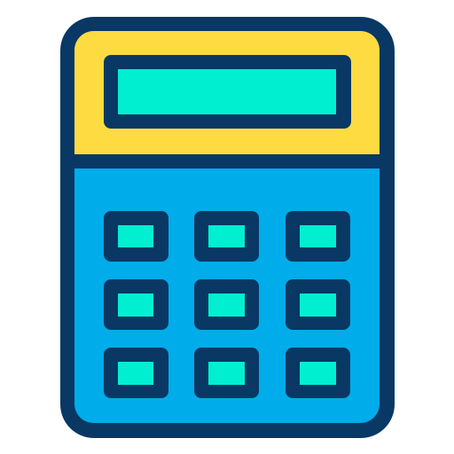calcolatrice Kiranshastry Lineal Color icona
