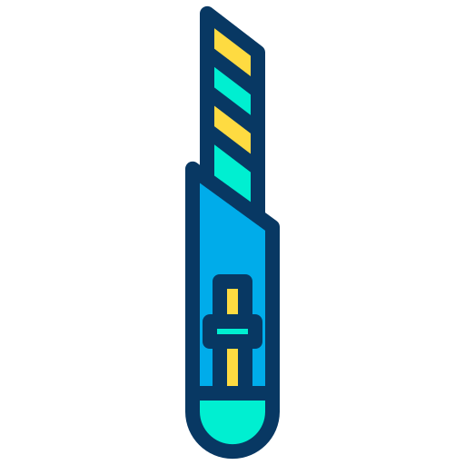 Cortador Kiranshastry Lineal Color icono